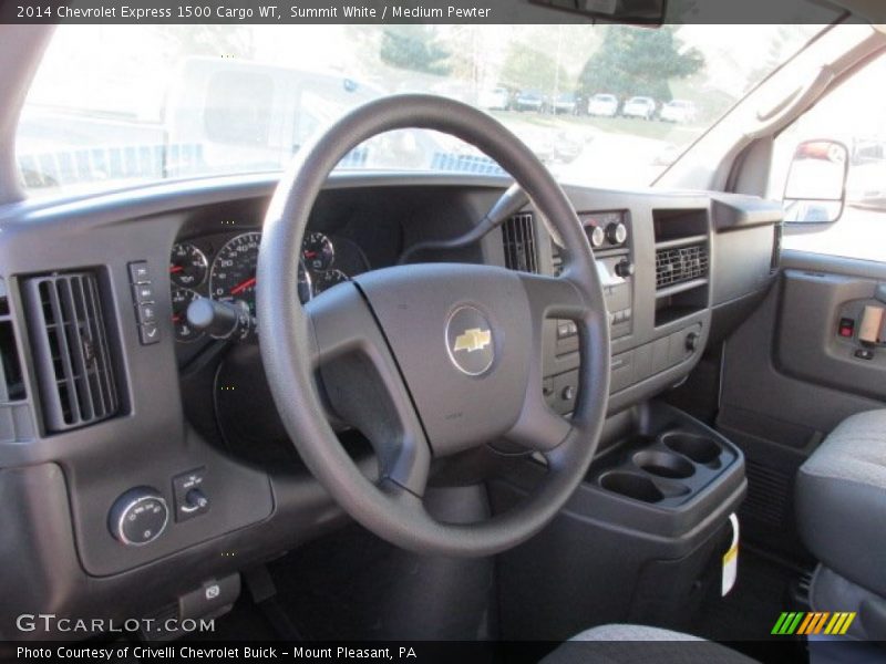 Summit White / Medium Pewter 2014 Chevrolet Express 1500 Cargo WT