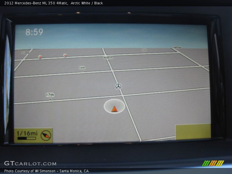 Arctic White / Black 2012 Mercedes-Benz ML 350 4Matic