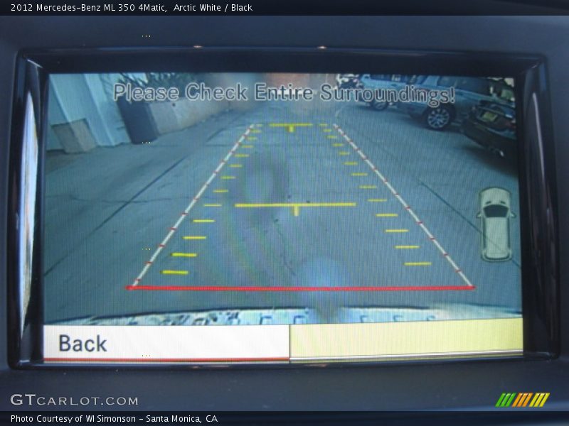 Arctic White / Black 2012 Mercedes-Benz ML 350 4Matic
