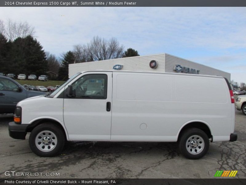 Summit White / Medium Pewter 2014 Chevrolet Express 1500 Cargo WT