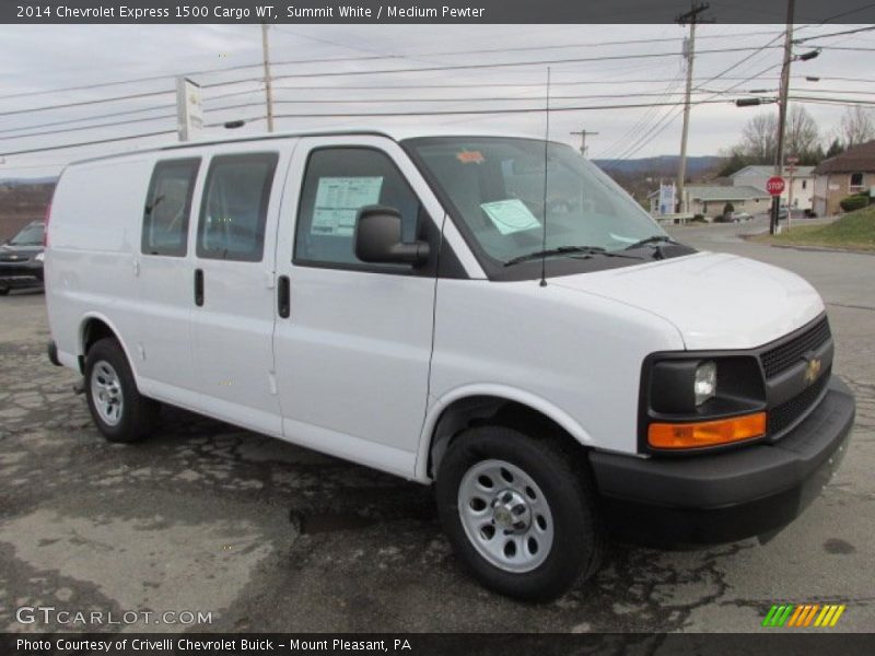 Summit White / Medium Pewter 2014 Chevrolet Express 1500 Cargo WT