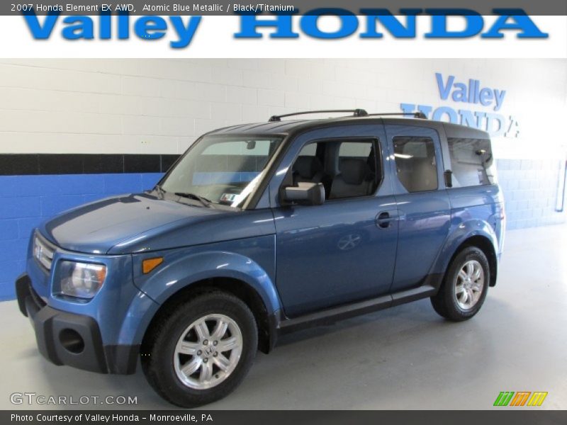 Atomic Blue Metallic / Black/Titanium 2007 Honda Element EX AWD