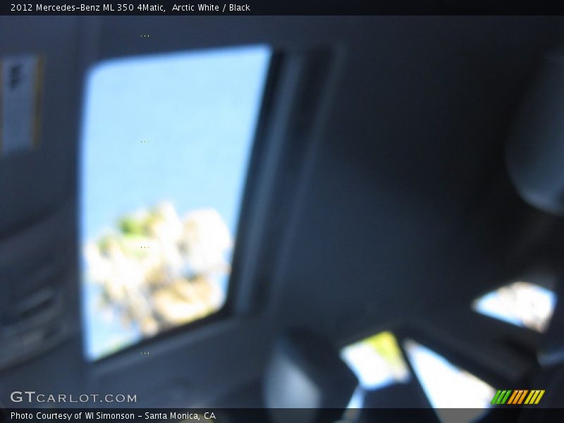 Arctic White / Black 2012 Mercedes-Benz ML 350 4Matic