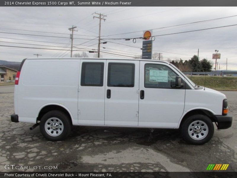 Summit White / Medium Pewter 2014 Chevrolet Express 1500 Cargo WT