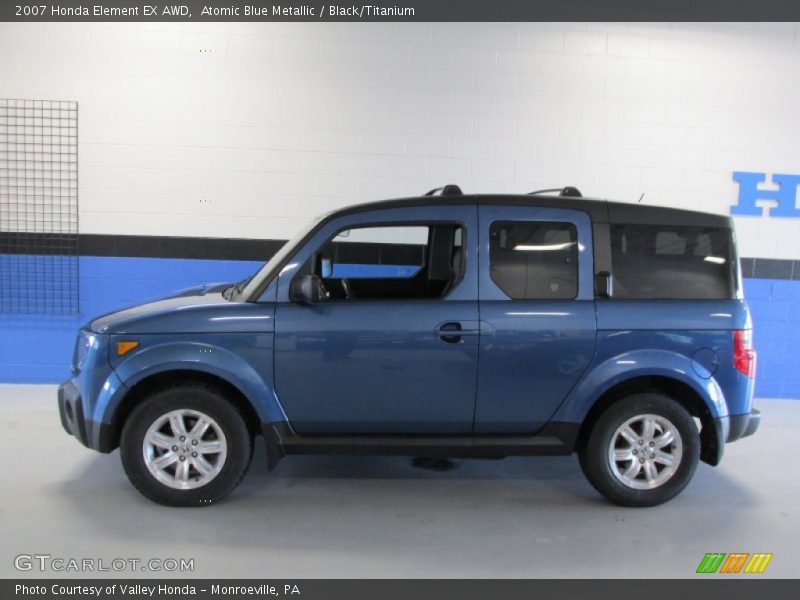 Atomic Blue Metallic / Black/Titanium 2007 Honda Element EX AWD