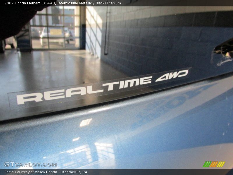 Atomic Blue Metallic / Black/Titanium 2007 Honda Element EX AWD