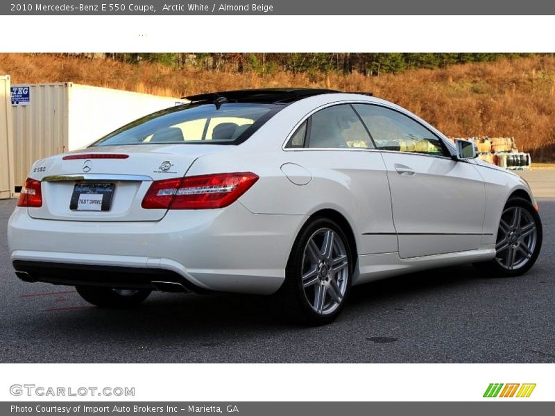 Arctic White / Almond Beige 2010 Mercedes-Benz E 550 Coupe