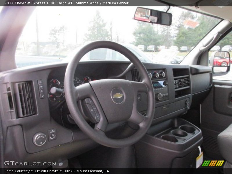Summit White / Medium Pewter 2014 Chevrolet Express 1500 Cargo WT