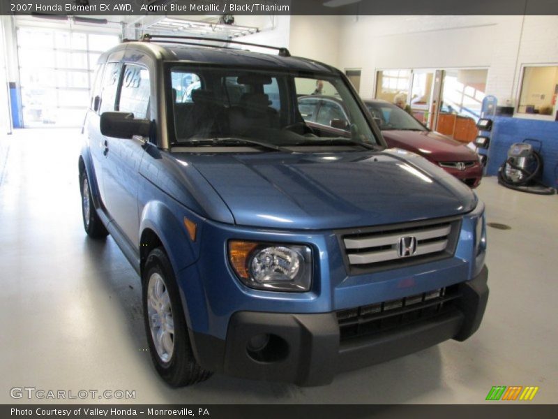 Atomic Blue Metallic / Black/Titanium 2007 Honda Element EX AWD