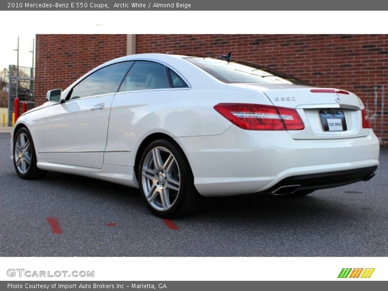 Arctic White / Almond Beige 2010 Mercedes-Benz E 550 Coupe