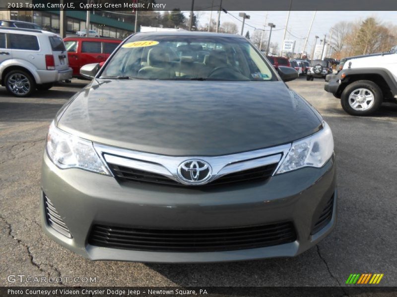 Cypress Green Metallic / Ivory 2013 Toyota Camry LE
