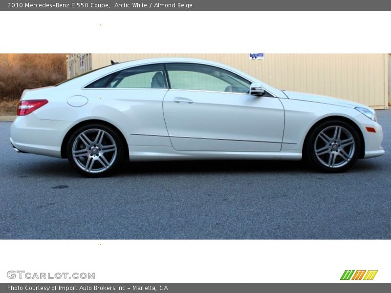 Arctic White / Almond Beige 2010 Mercedes-Benz E 550 Coupe