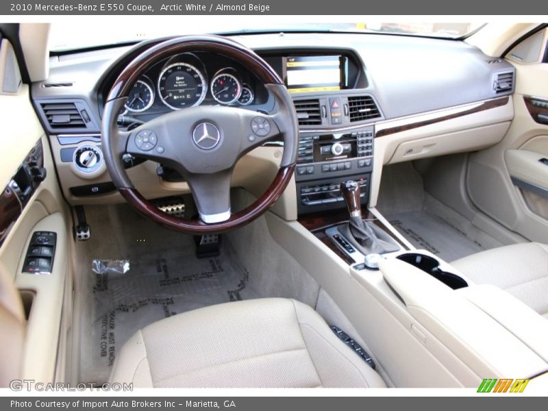 Arctic White / Almond Beige 2010 Mercedes-Benz E 550 Coupe