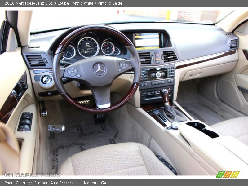 Arctic White / Almond Beige 2010 Mercedes-Benz E 550 Coupe