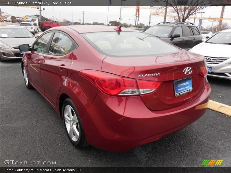 Red / Beige 2013 Hyundai Elantra GLS
