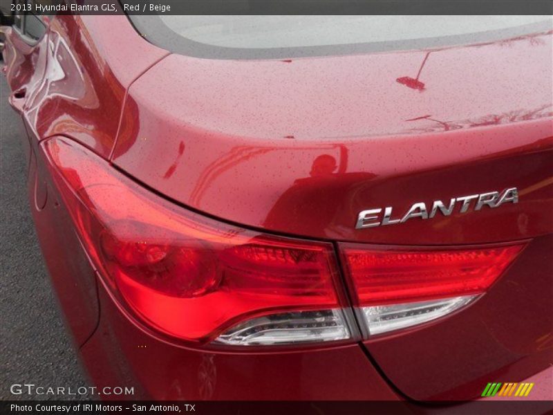 Red / Beige 2013 Hyundai Elantra GLS