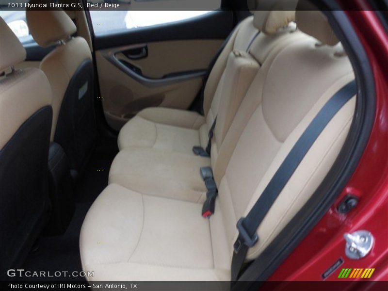 Red / Beige 2013 Hyundai Elantra GLS