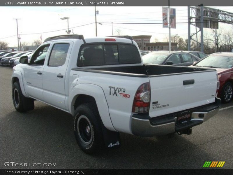 Super White / Graphite 2013 Toyota Tacoma TX Pro Double Cab 4x4