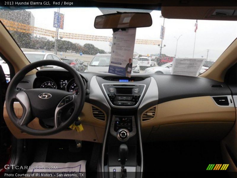 Red / Beige 2013 Hyundai Elantra GLS