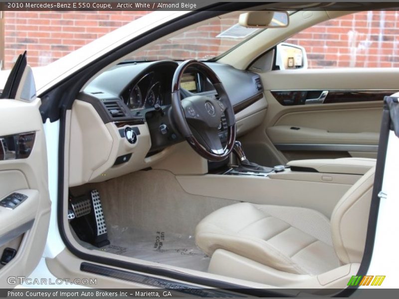 Arctic White / Almond Beige 2010 Mercedes-Benz E 550 Coupe