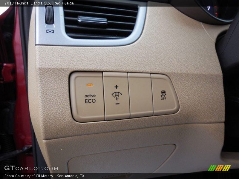Red / Beige 2013 Hyundai Elantra GLS
