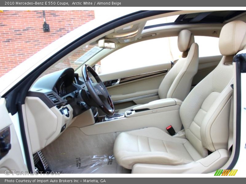 Arctic White / Almond Beige 2010 Mercedes-Benz E 550 Coupe