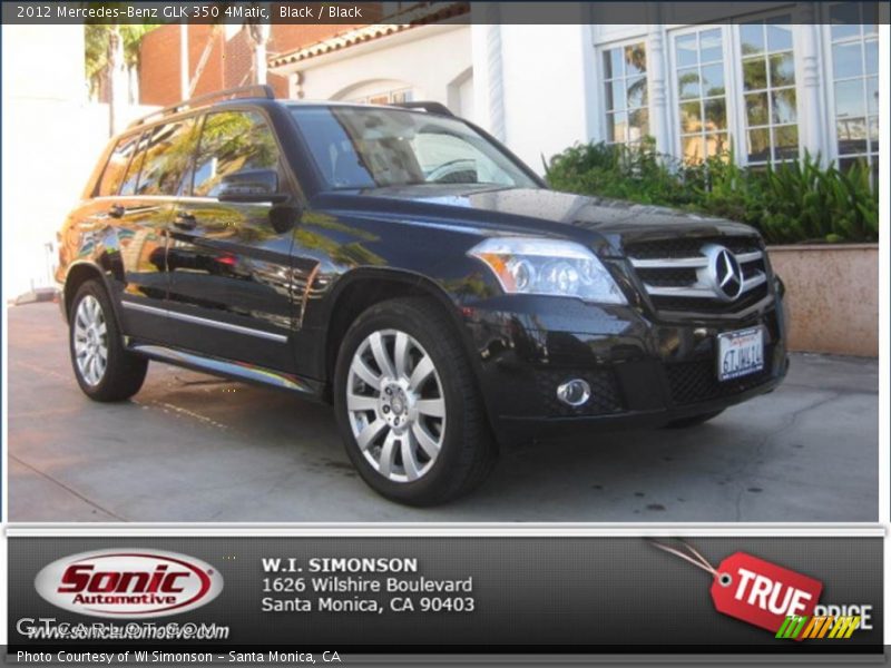 Black / Black 2012 Mercedes-Benz GLK 350 4Matic