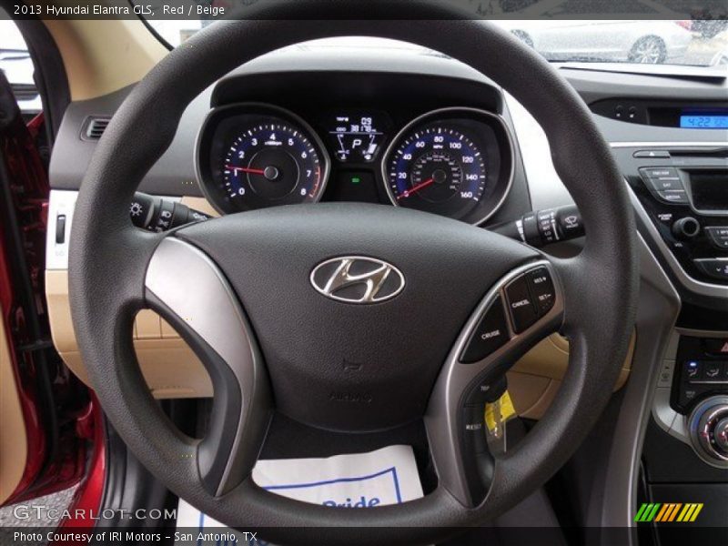 Red / Beige 2013 Hyundai Elantra GLS