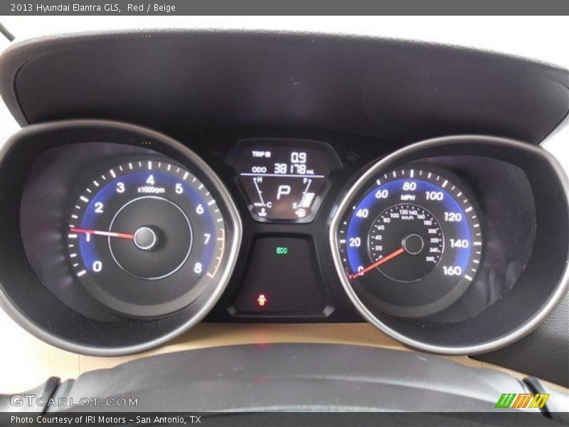 Red / Beige 2013 Hyundai Elantra GLS