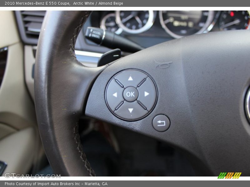 Arctic White / Almond Beige 2010 Mercedes-Benz E 550 Coupe