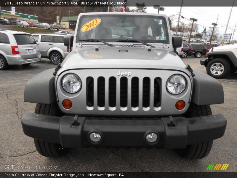 Billet Silver Metallic / Black 2013 Jeep Wrangler Unlimited Sport S 4x4