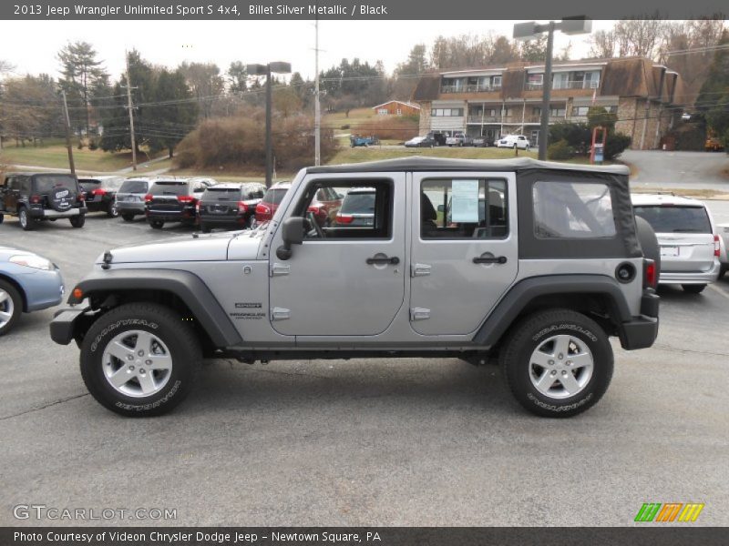 Billet Silver Metallic / Black 2013 Jeep Wrangler Unlimited Sport S 4x4
