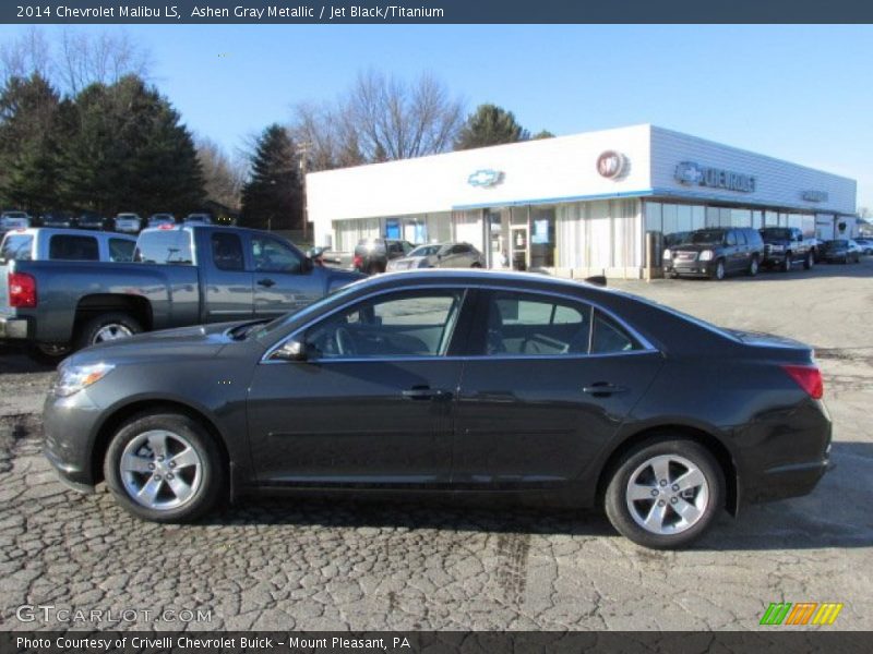 Ashen Gray Metallic / Jet Black/Titanium 2014 Chevrolet Malibu LS