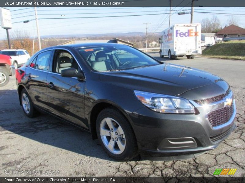 Ashen Gray Metallic / Jet Black/Titanium 2014 Chevrolet Malibu LS