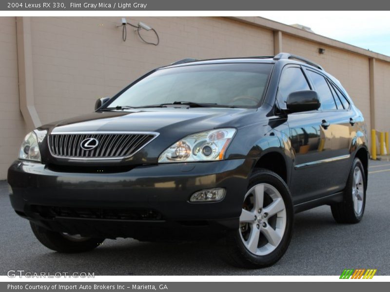 Flint Gray Mica / Light Gray 2004 Lexus RX 330