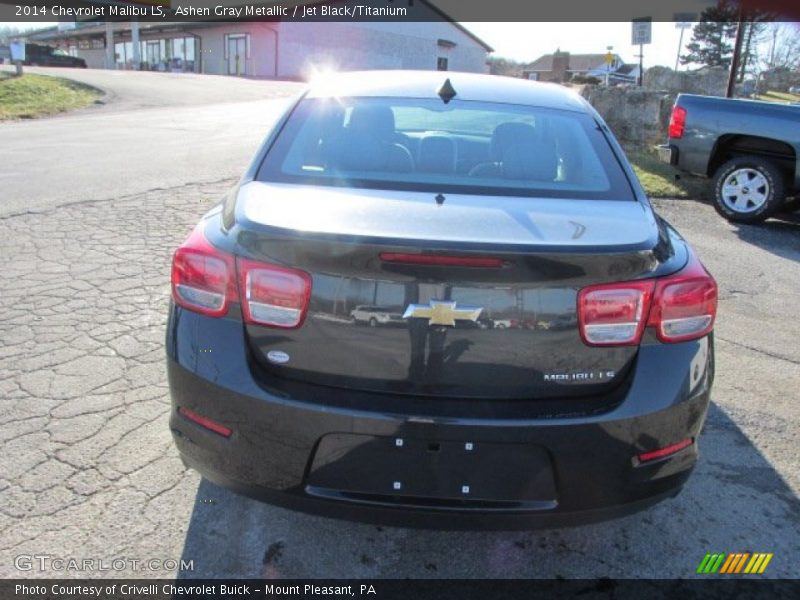 Ashen Gray Metallic / Jet Black/Titanium 2014 Chevrolet Malibu LS
