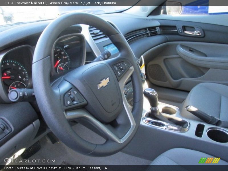 Ashen Gray Metallic / Jet Black/Titanium 2014 Chevrolet Malibu LS