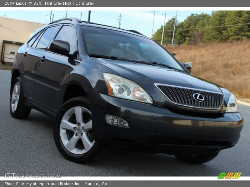 Flint Gray Mica / Light Gray 2004 Lexus RX 330