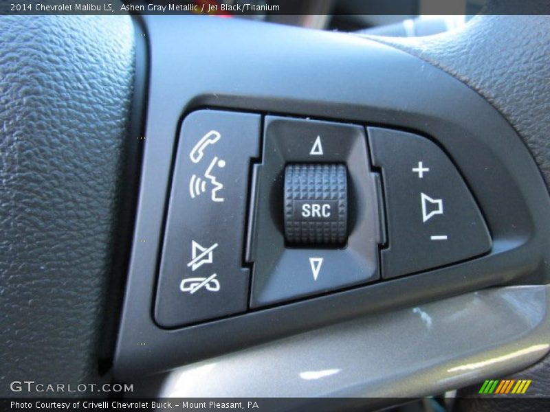 Ashen Gray Metallic / Jet Black/Titanium 2014 Chevrolet Malibu LS