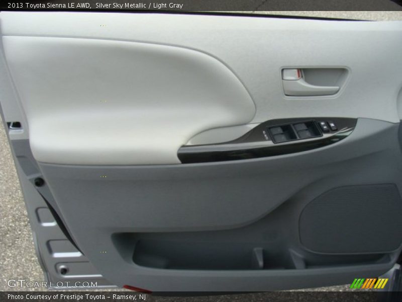 Silver Sky Metallic / Light Gray 2013 Toyota Sienna LE AWD