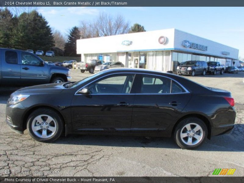 Black Granite Metallic / Jet Black/Titanium 2014 Chevrolet Malibu LS