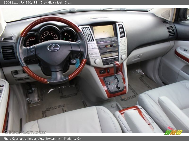 Flint Gray Mica / Light Gray 2004 Lexus RX 330