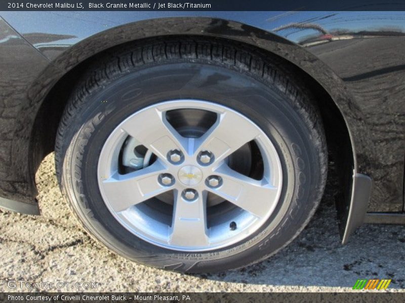 Black Granite Metallic / Jet Black/Titanium 2014 Chevrolet Malibu LS