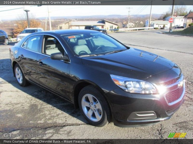Black Granite Metallic / Jet Black/Titanium 2014 Chevrolet Malibu LS