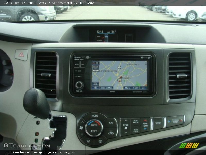 Silver Sky Metallic / Light Gray 2013 Toyota Sienna LE AWD