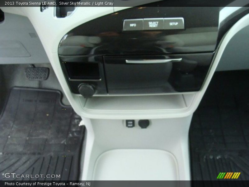 Silver Sky Metallic / Light Gray 2013 Toyota Sienna LE AWD