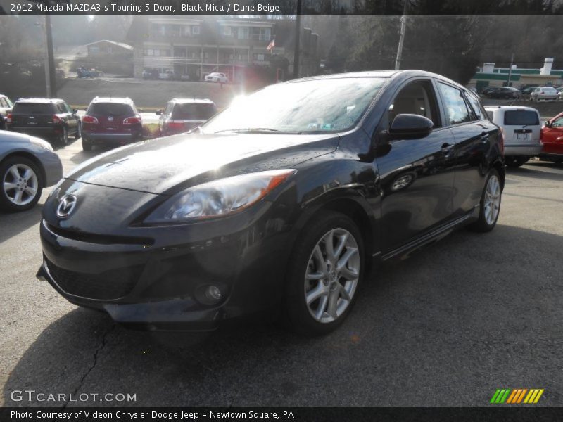 Black Mica / Dune Beige 2012 Mazda MAZDA3 s Touring 5 Door