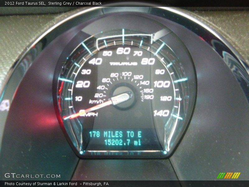 Sterling Grey / Charcoal Black 2012 Ford Taurus SEL