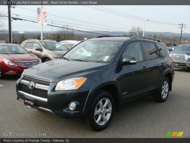 Black Forest Metallic / Sand Beige 2011 Toyota RAV4 Limited 4WD