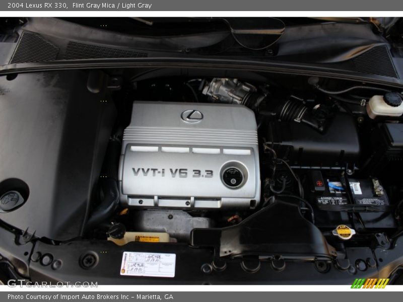 Flint Gray Mica / Light Gray 2004 Lexus RX 330